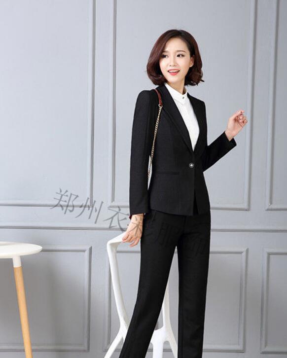 女春秋套職業裝 